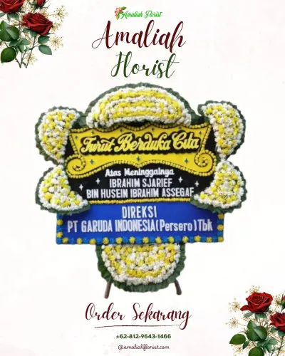 Papan Bunga Duka di Ancol
